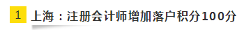 快來圍觀！上海注冊會計(jì)師增加落戶積分？