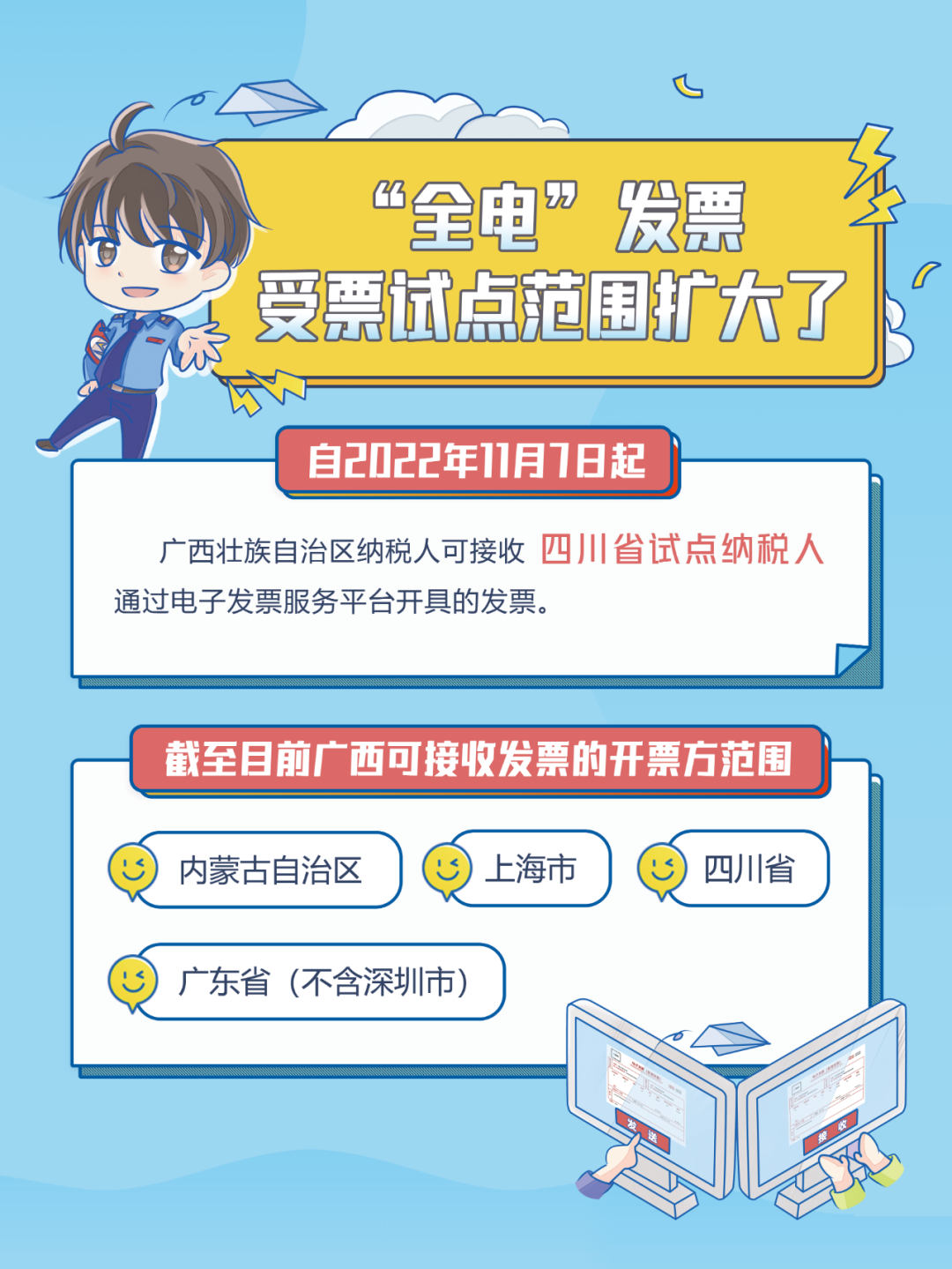 “全電”發(fā)票受票試點范圍擴大