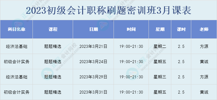 初級會計(jì)刷題密訓(xùn)班已開課！你準(zhǔn)備好開學(xué)了嗎？